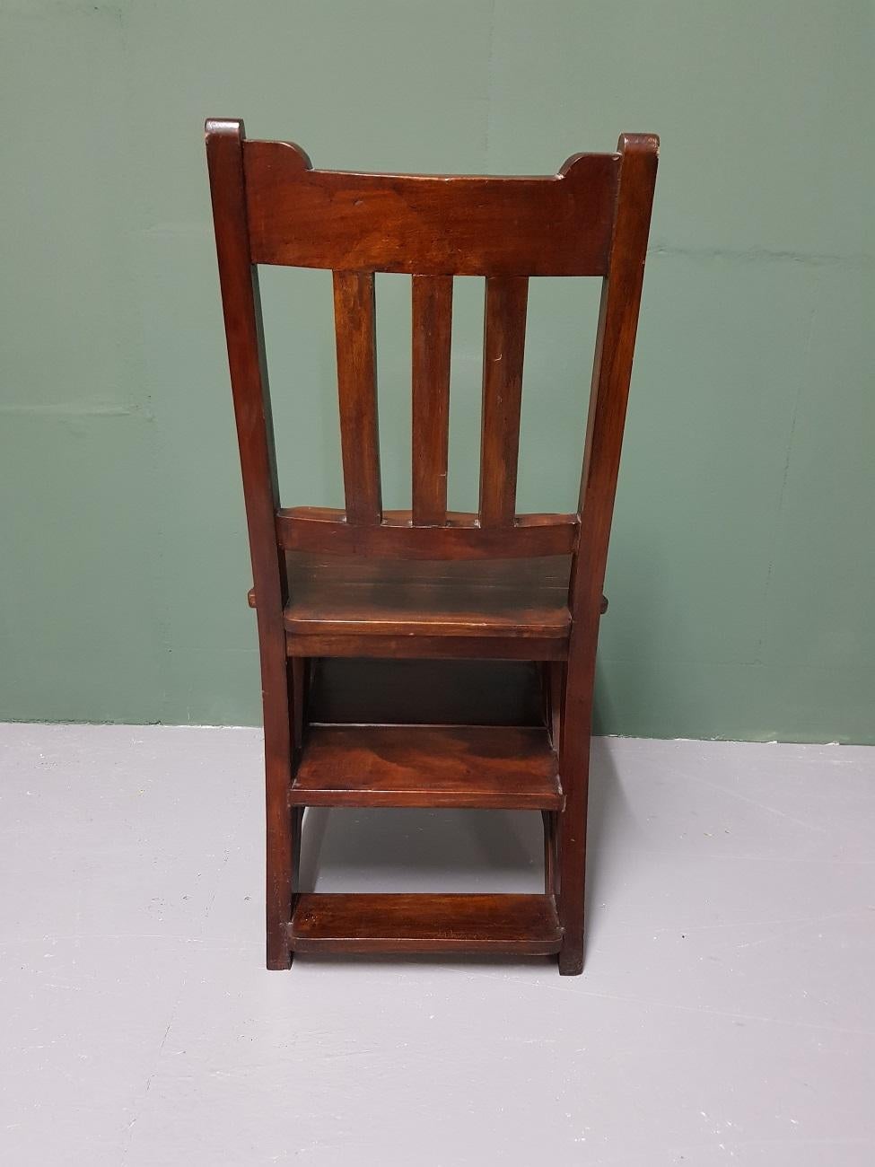 20th Century Teak Library Step Chair 3