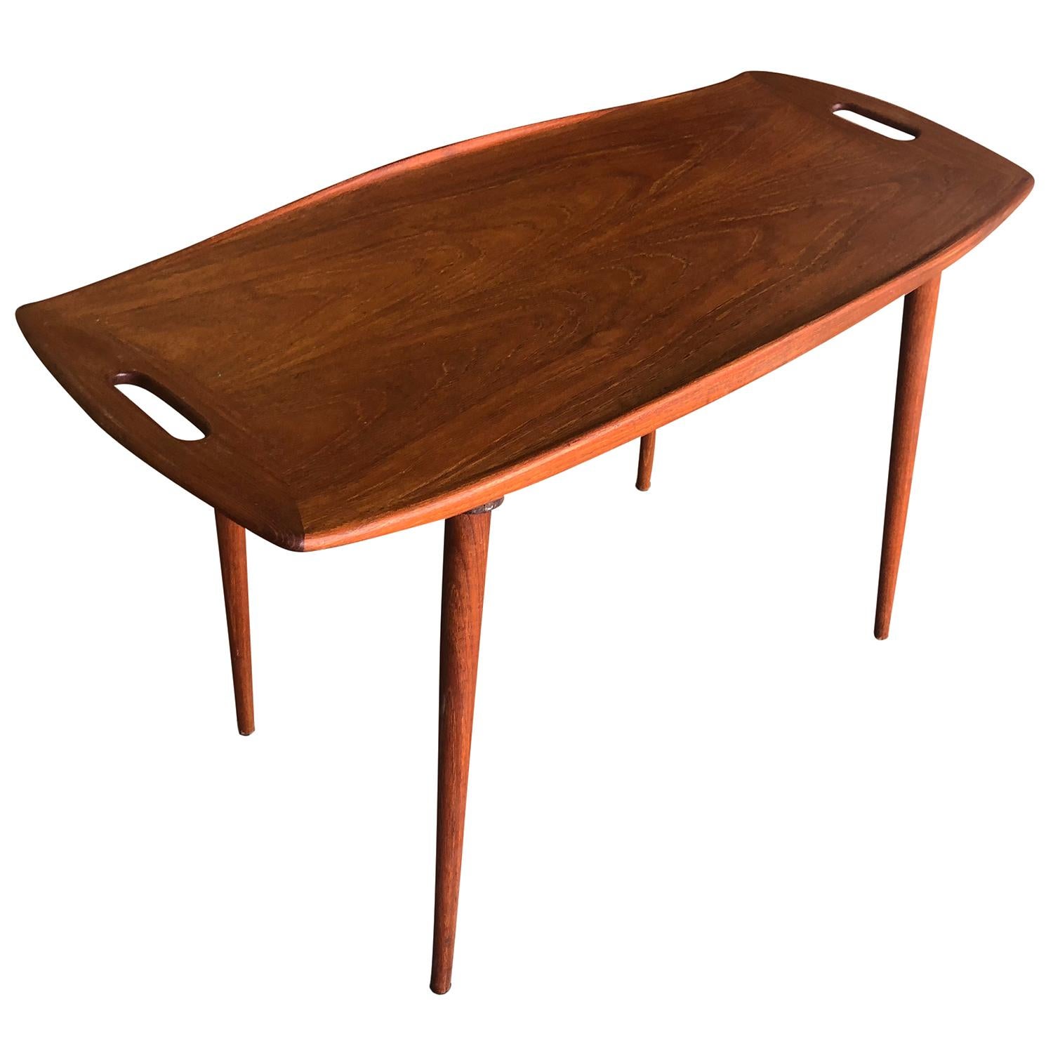 Mid-Century Modern 20th Century Danish Vintage Teak Side, Sofa Table by Jens Harald Quistgaard For Sale