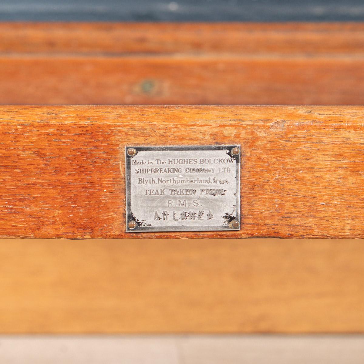 20th Century Teak Tea Trolley Made From Reclaimed Timber From RMS Arlanza c.1940 8