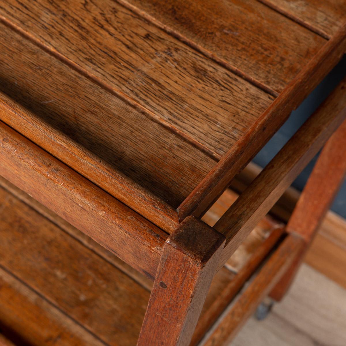 20th Century Teak Tea Trolley Made From Reclaimed Timber From RMS Arlanza c.1940 12