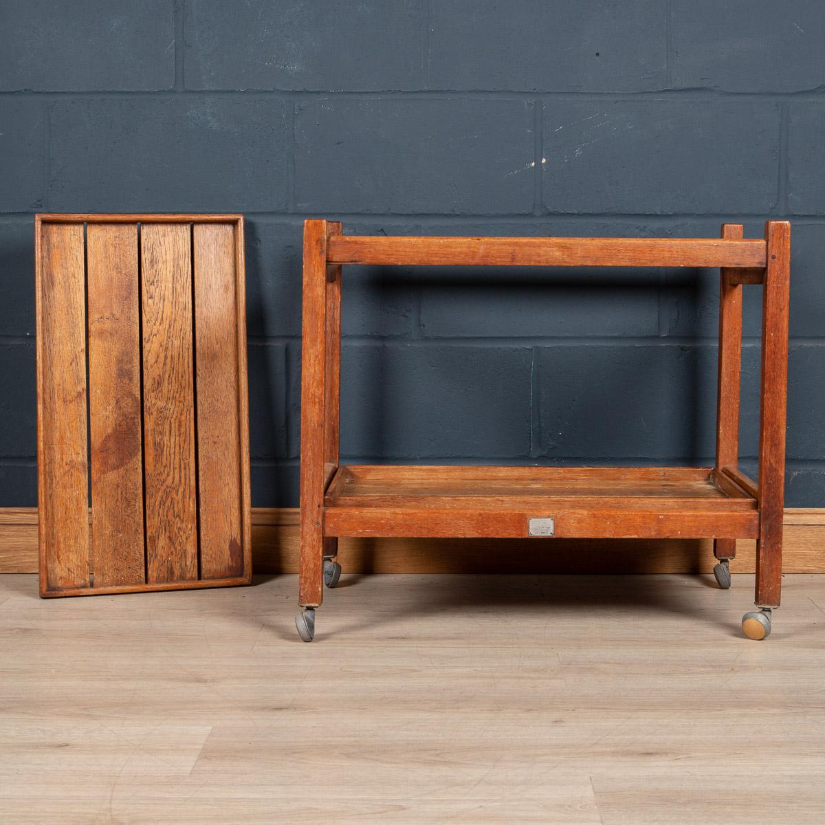 20th Century Teak Tea Trolley Made From Reclaimed Timber From RMS Arlanza c.1940 1