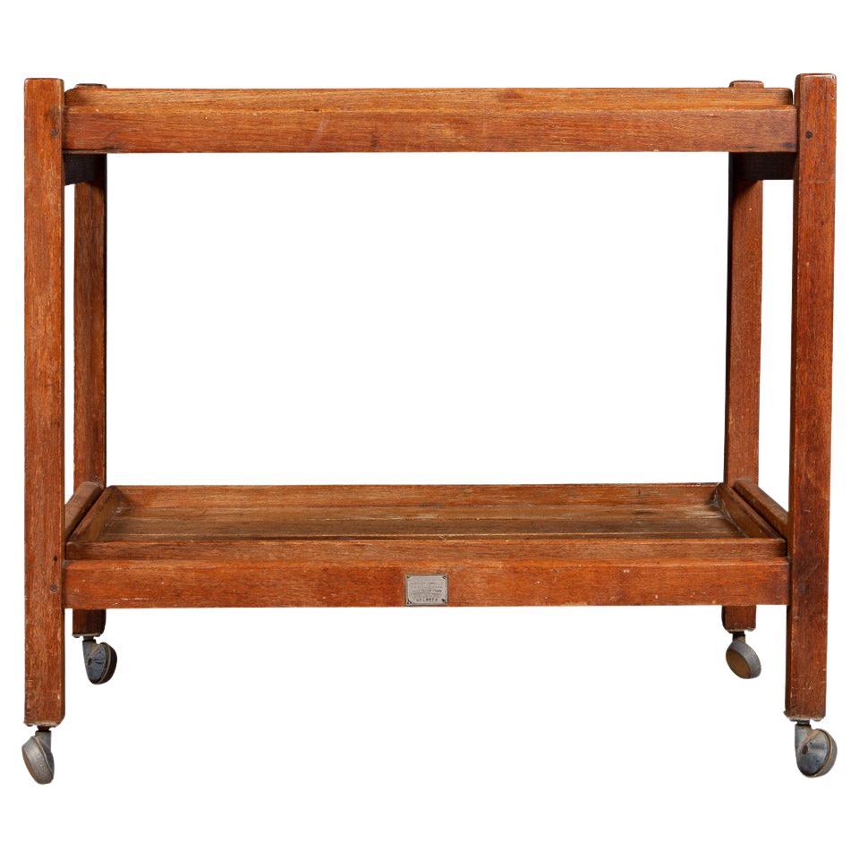 20th Century Teak Tea Trolley Made From Reclaimed Timber From RMS Arlanza c.1940