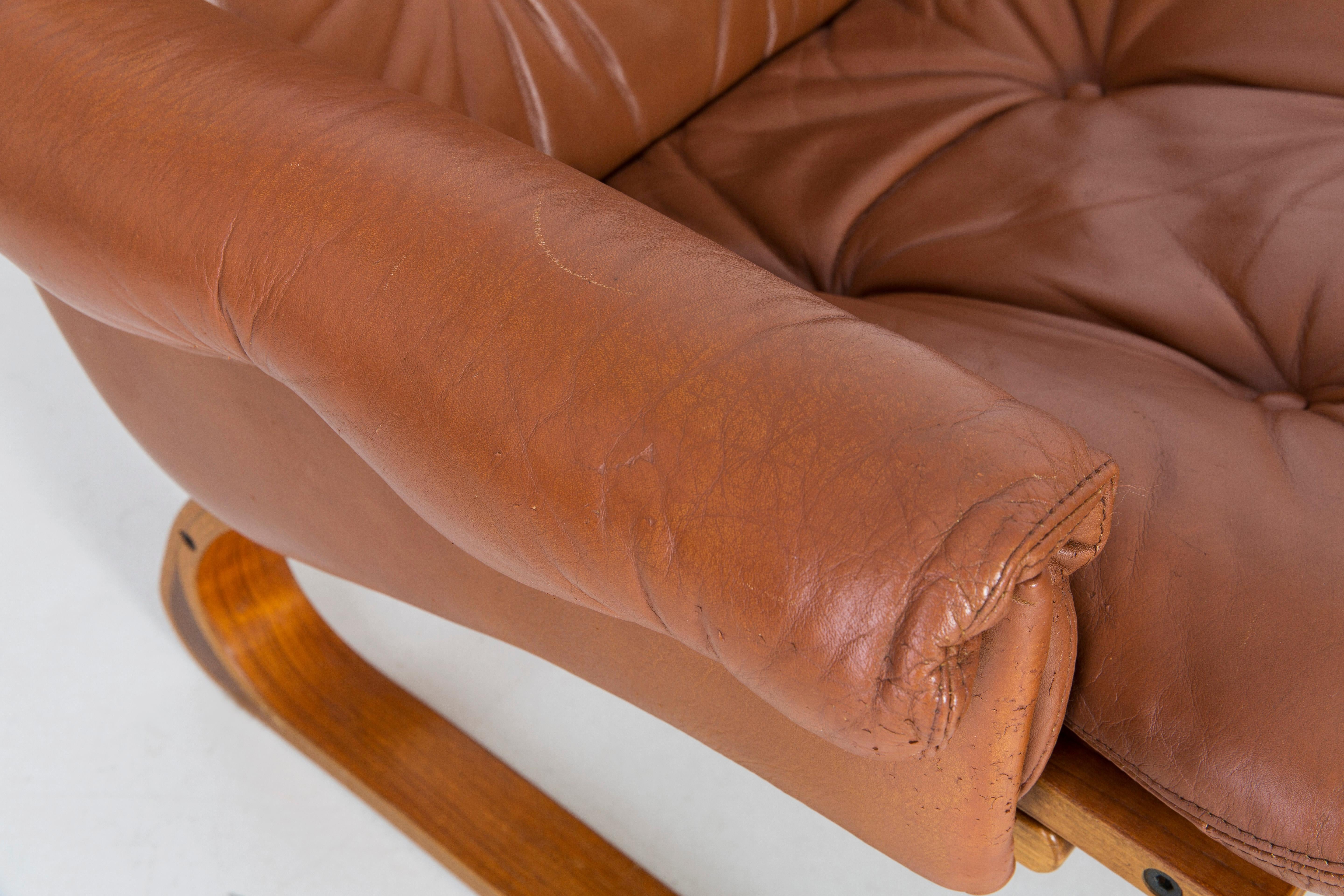 20th Century Teak Wood Kengu Sofa, Elsa & Nordahl Solheim for Rybo Rykken, 1970s For Sale 6