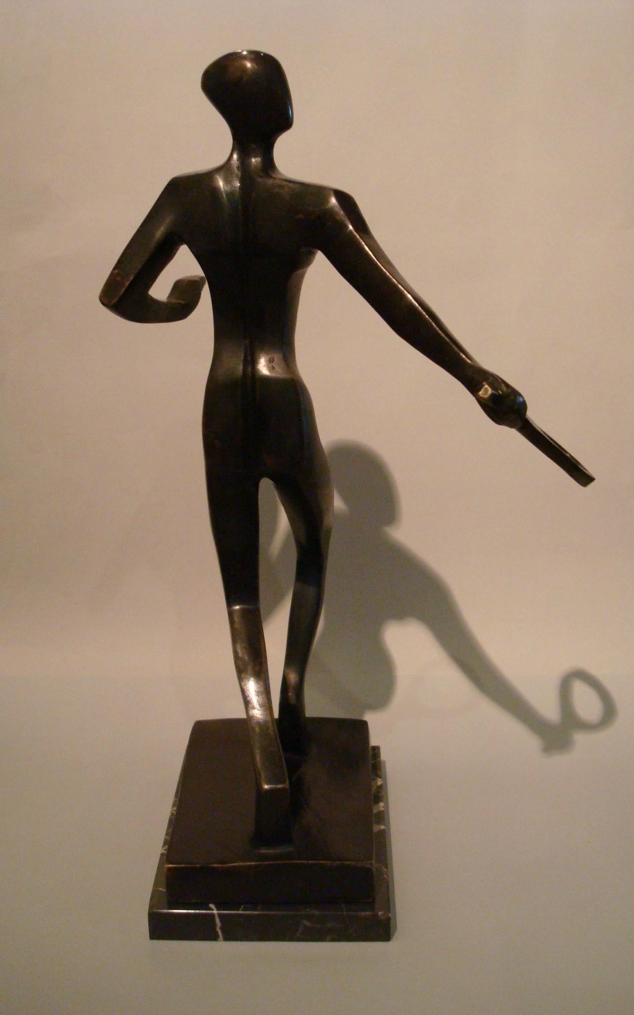 italien Sculpture / Trophée de tennis du 20ème siècle, Italie, années 1930 en vente