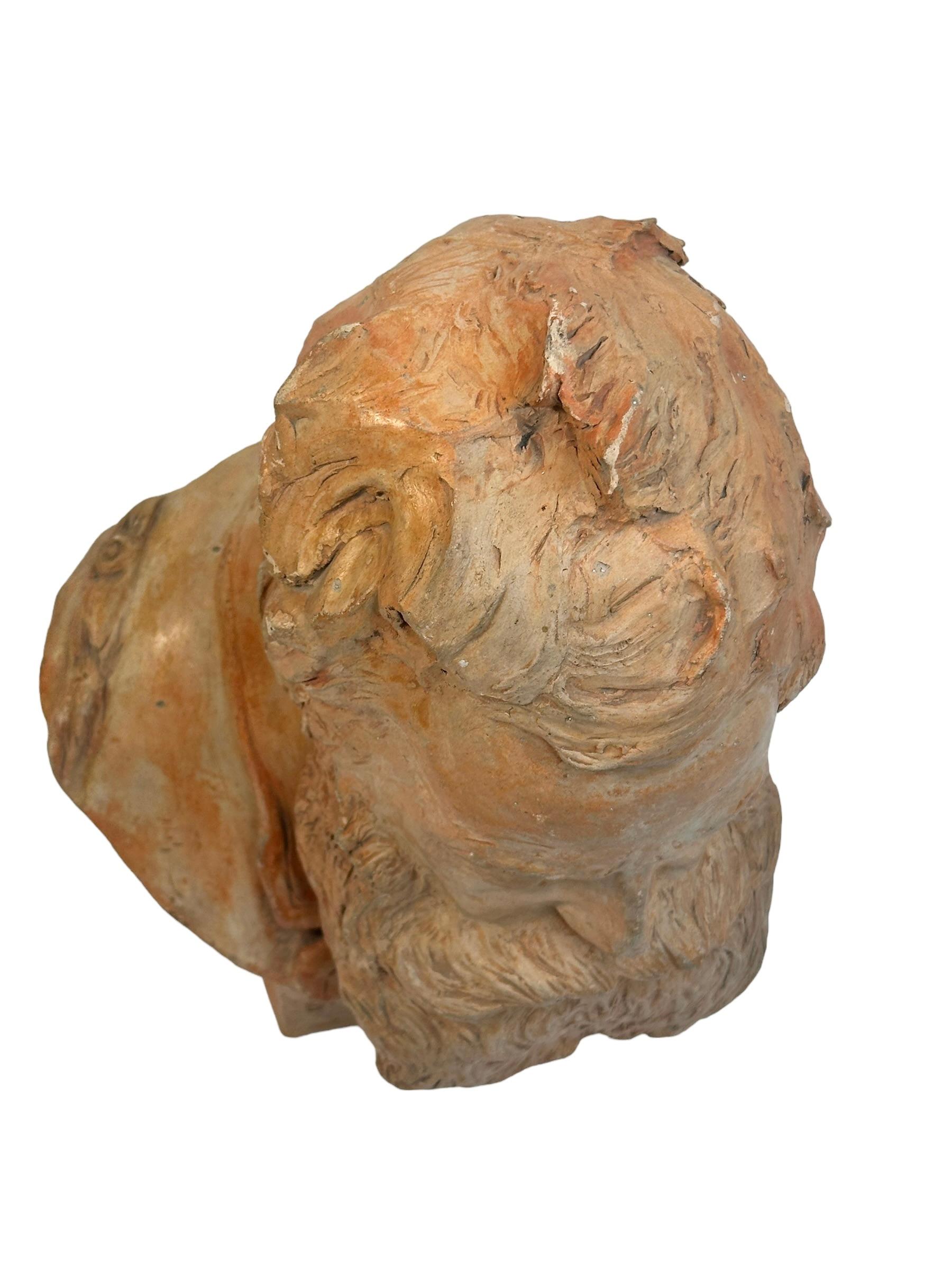 Busto in terracotta del XX secolo di un vecchio gentiluomo, Germania 1936 In condizioni buone in vendita a Nuernberg, DE