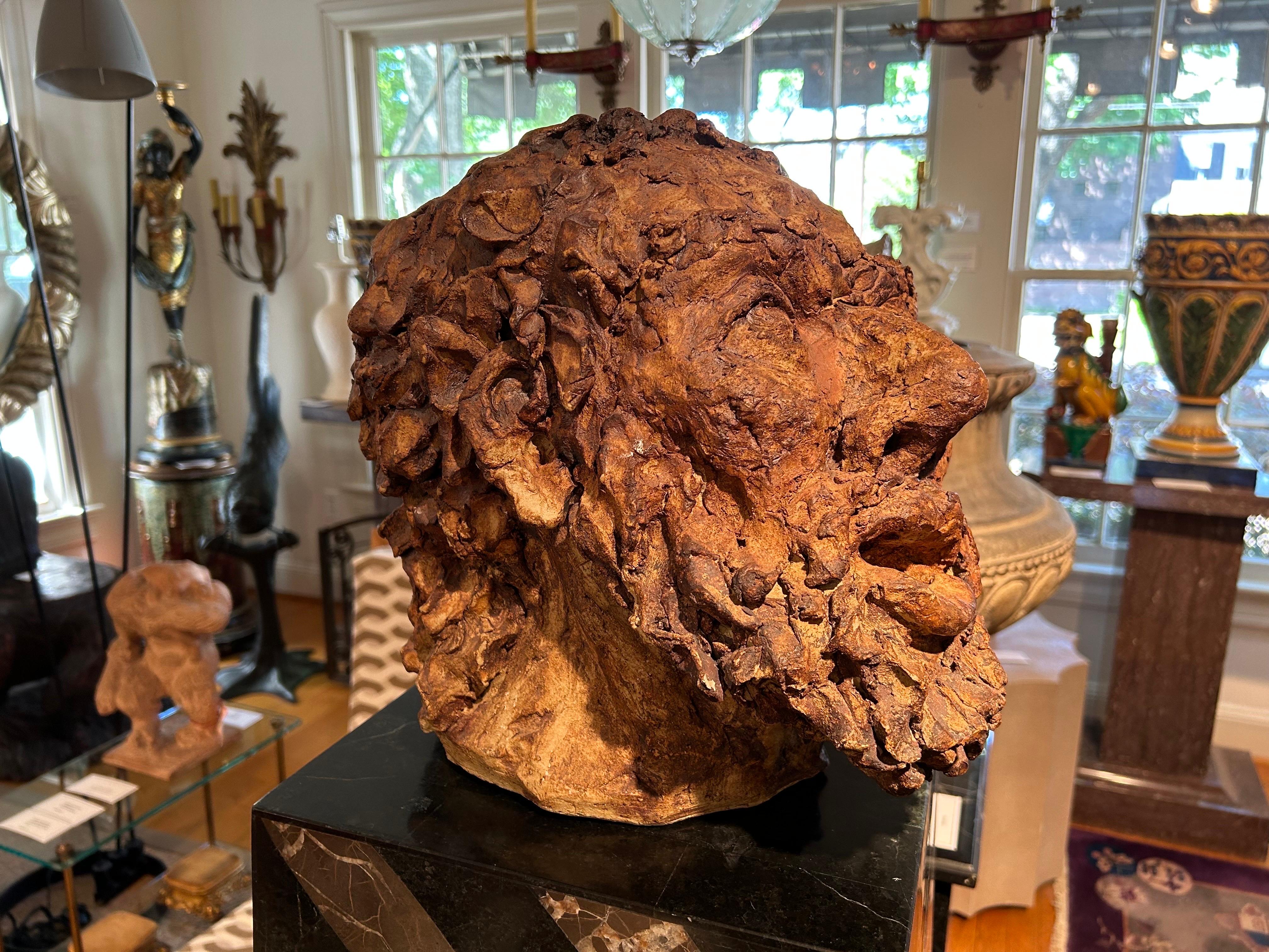 Unknown 20th Century Terracotta Bust Sculpture Of A Classical Greek For Sale