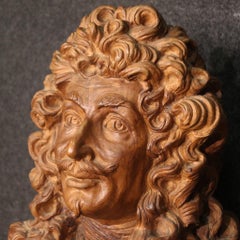 20th Century Terracotta French Nobleman Sculpture, 1950