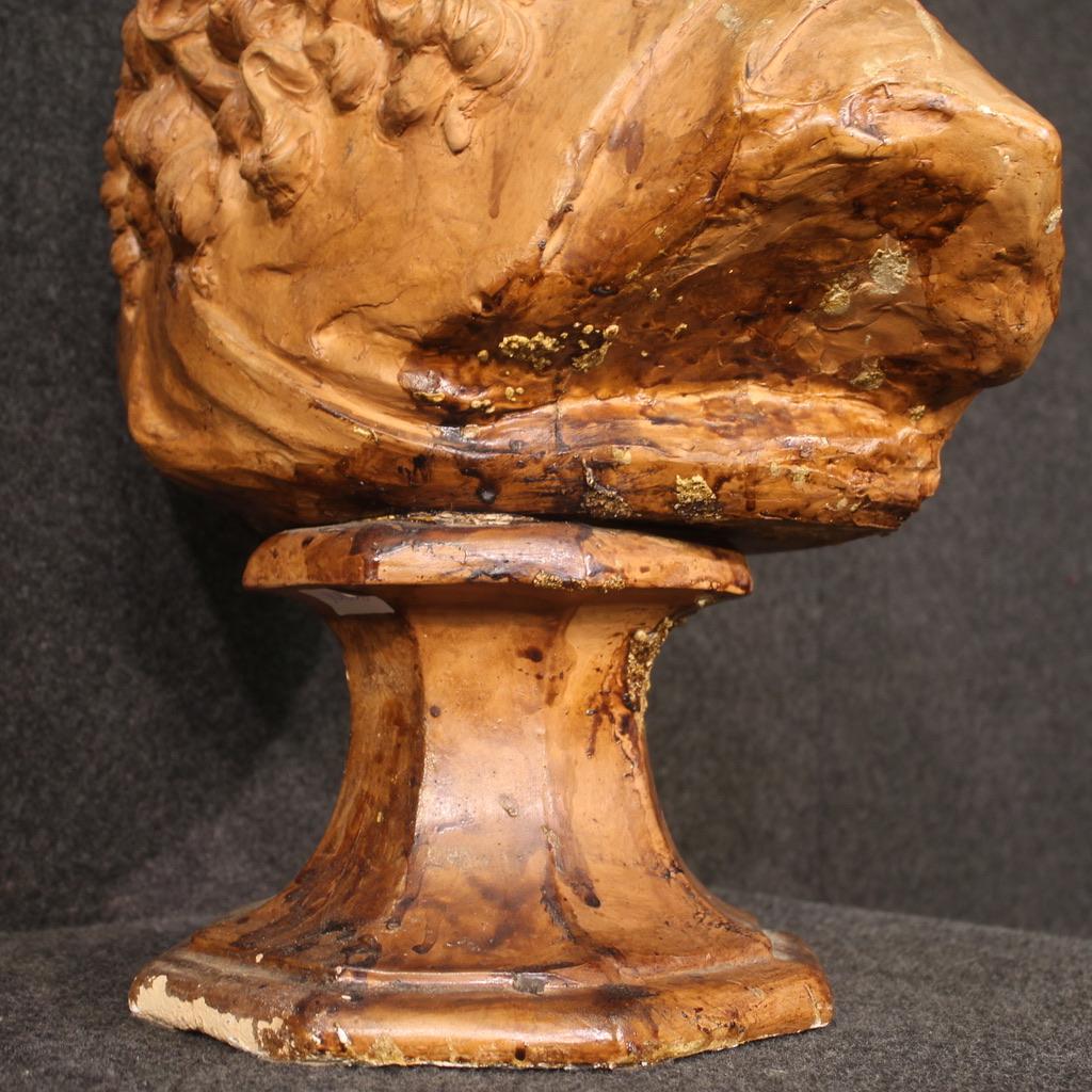 20th Century Terracotta French Nobleman Sculpture, 1950s For Sale 2