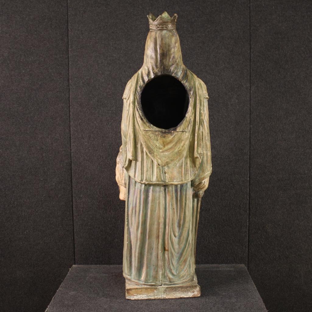 20th Century Terracotta Italian Biblical Sculpture Judith and Holofernes, 1920 3