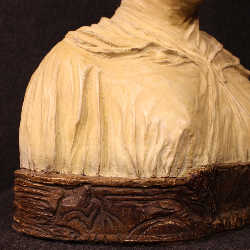 sculpture italienne en terre cuite du 20e siècle Beatrice Portinari, 1920 en vente 5