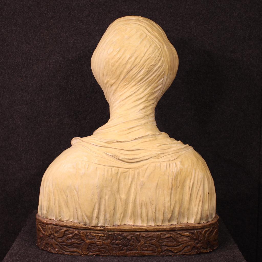 sculpture italienne en terre cuite du 20e siècle Beatrice Portinari, 1920 en vente 2