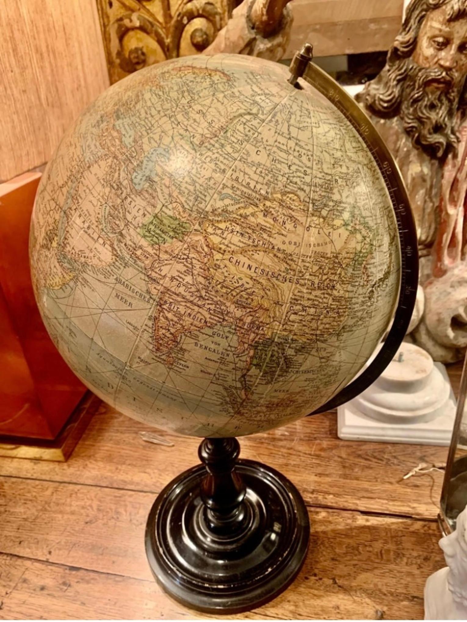20th Century Terrestrial Globe by Peter J. Oestergaard For Sale 9