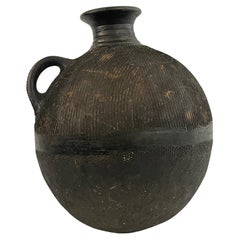 20th Century Textured Bulb Ceramic Vase