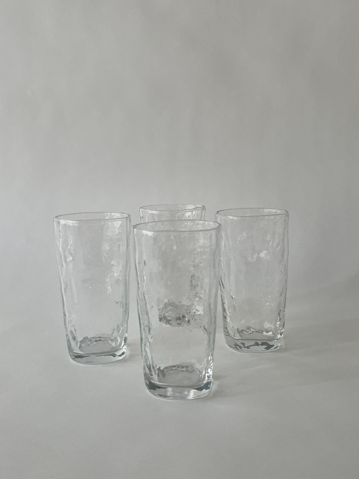Unknown 20th Century Textured Drinking Glasses For Sale