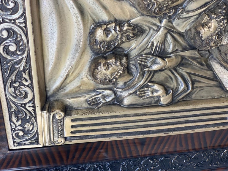 20th Century "The Last Supper" Large Metal Sculpture Relief For Sale at ...