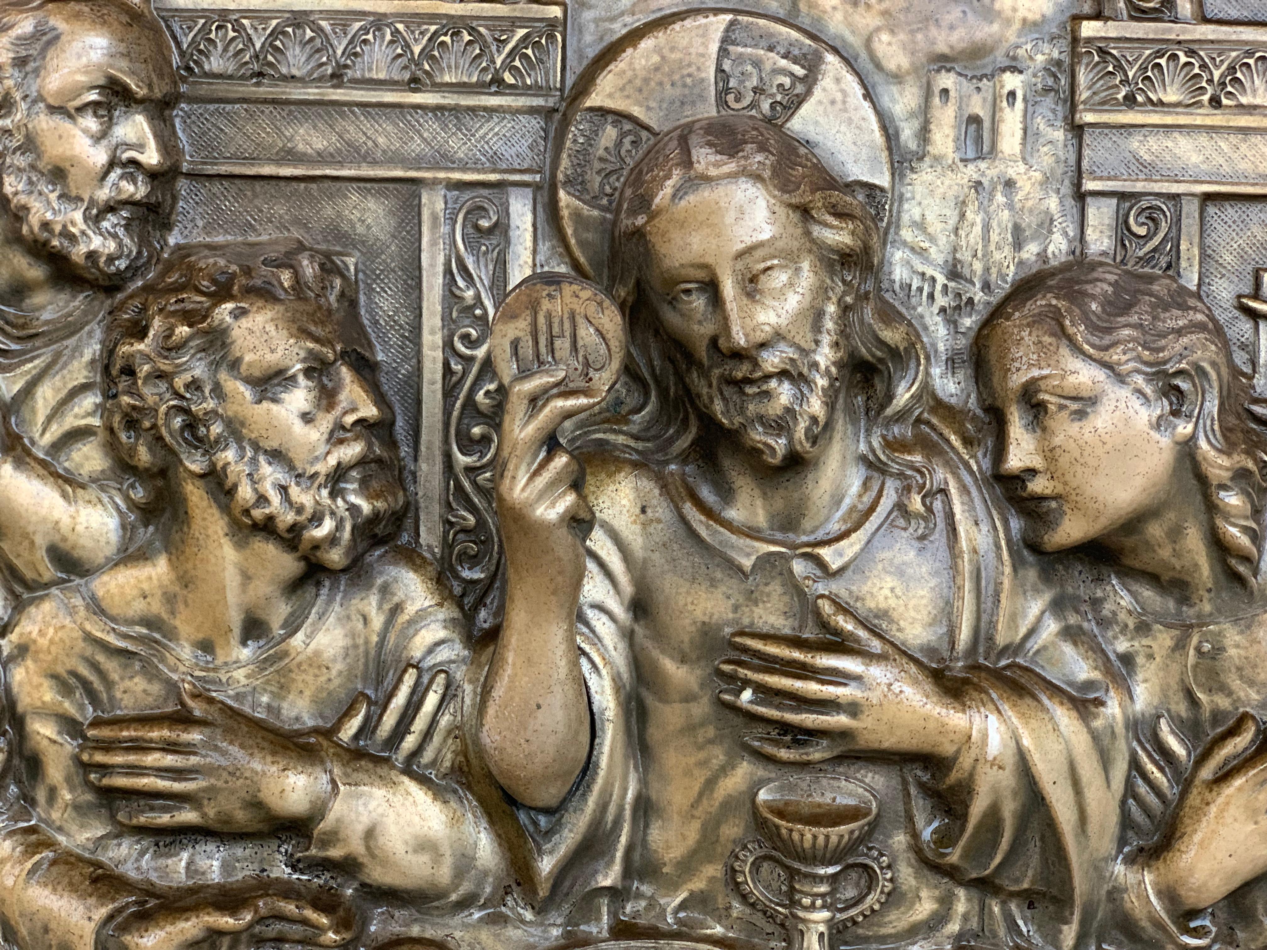 last supper metal wall art