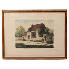 Vintage 20th Century "The Millet Family Home" by Jean-Charles Millet, French