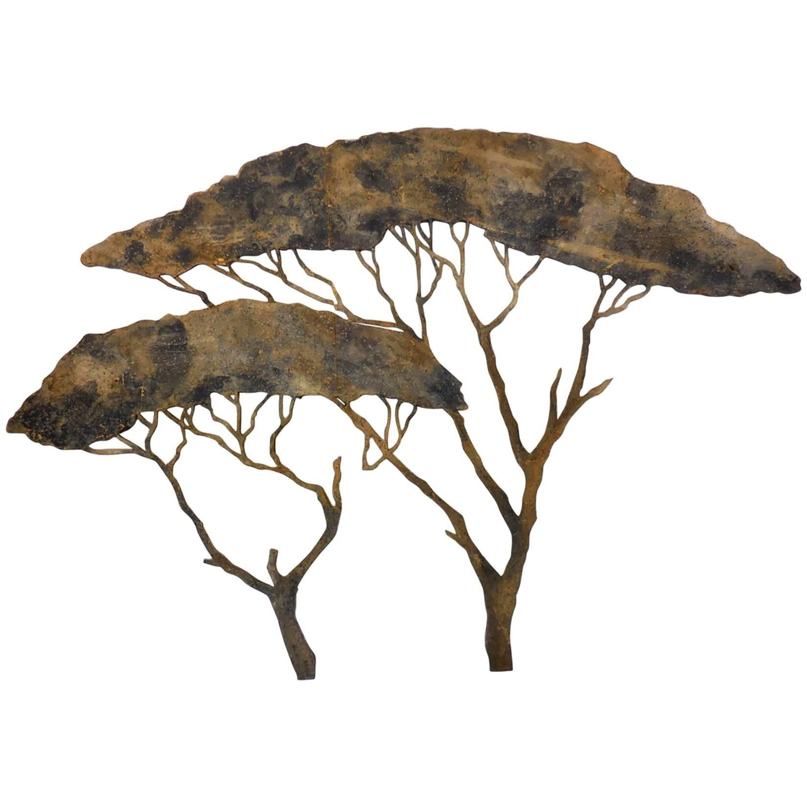 Theaterszene des 20. Jahrhunderts Trees Wandskulptur im Angebot