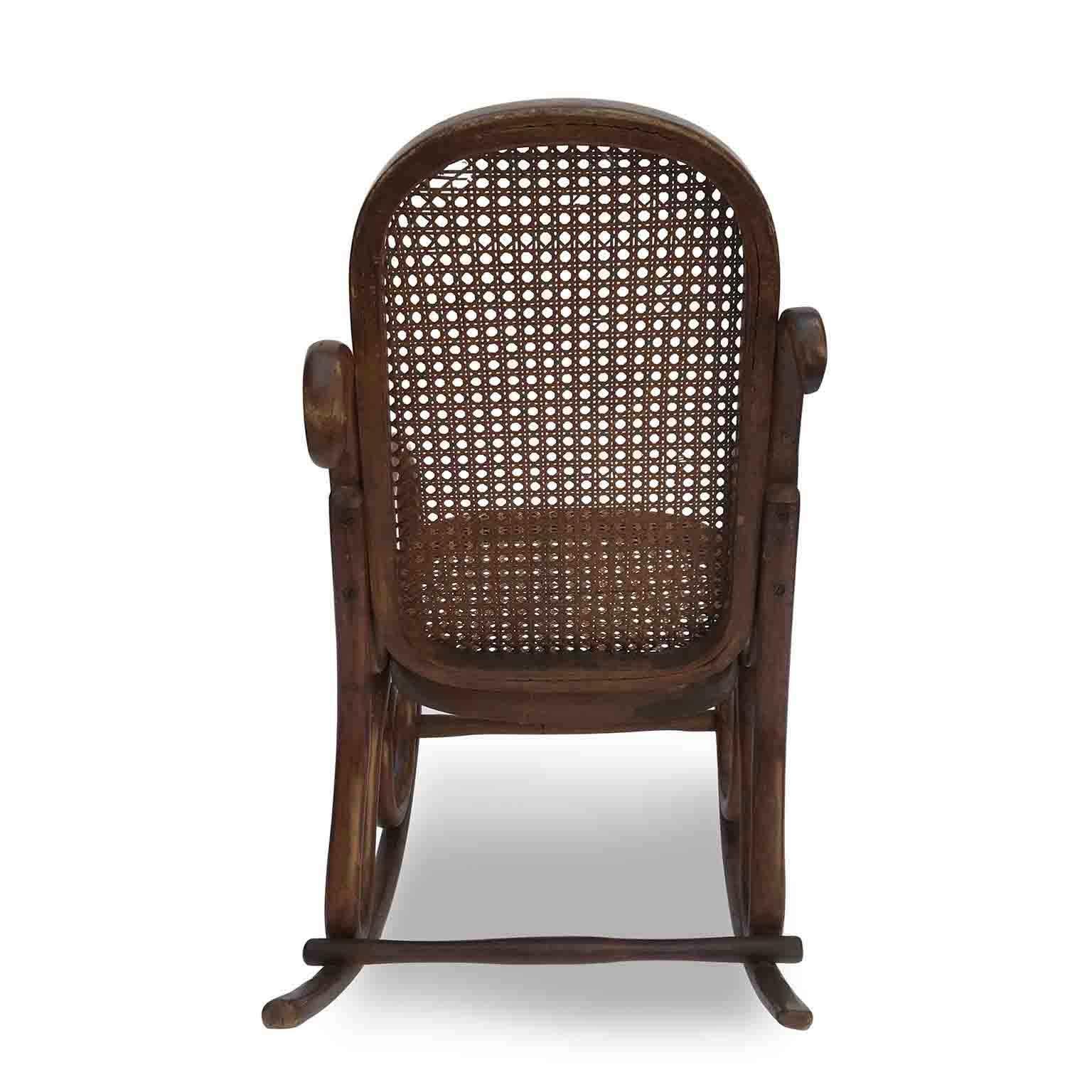 thonet style rocking chair