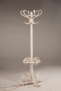 20th Century Thonet White Shabby Coat Rack
