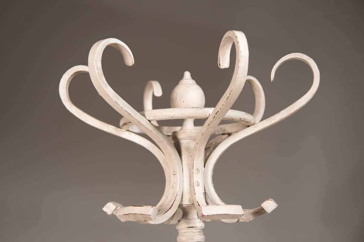 italien Porte-manteaux Shabby blanc Thonet du 20ème siècle en vente