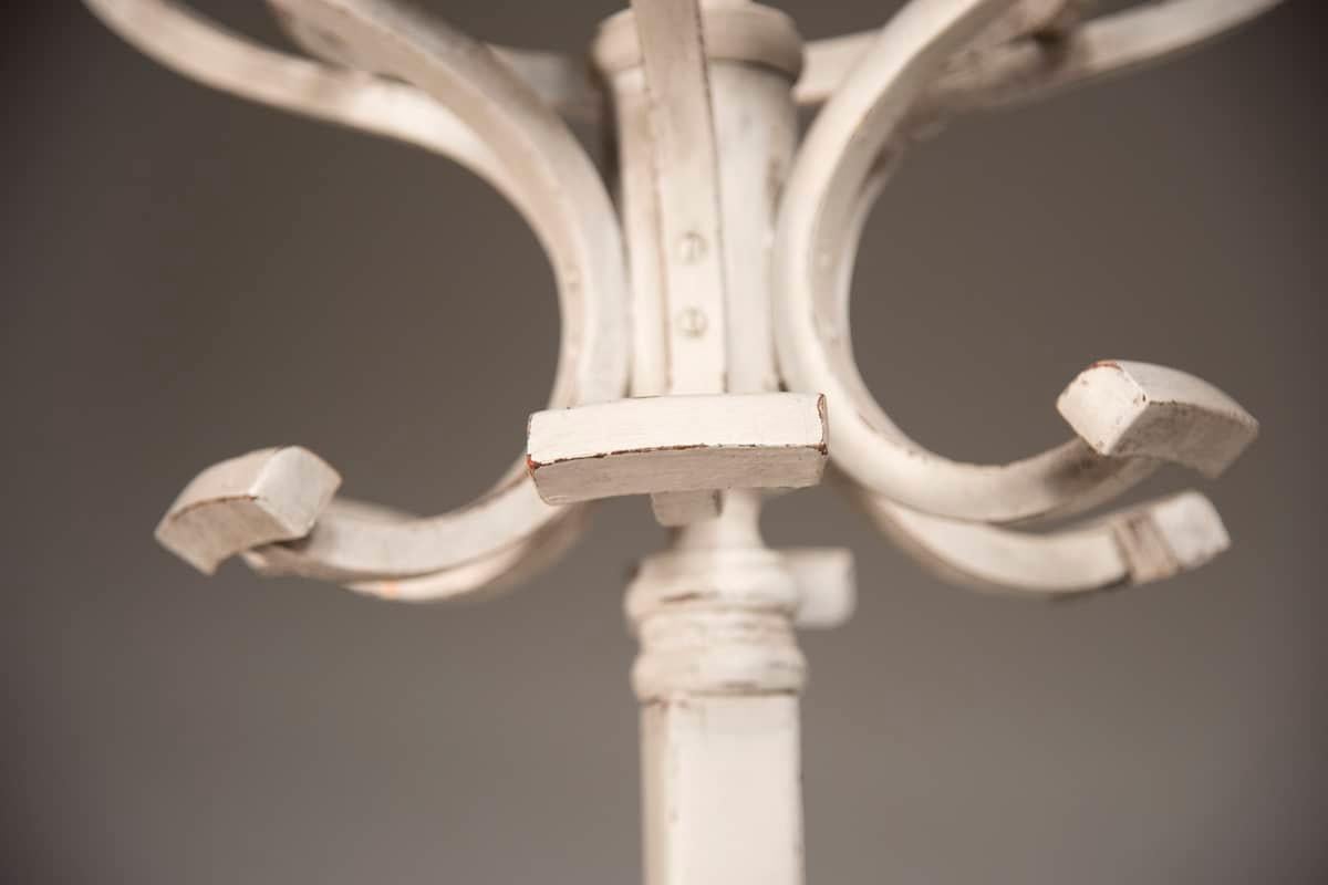Bois Porte-manteaux Shabby blanc Thonet du 20ème siècle en vente