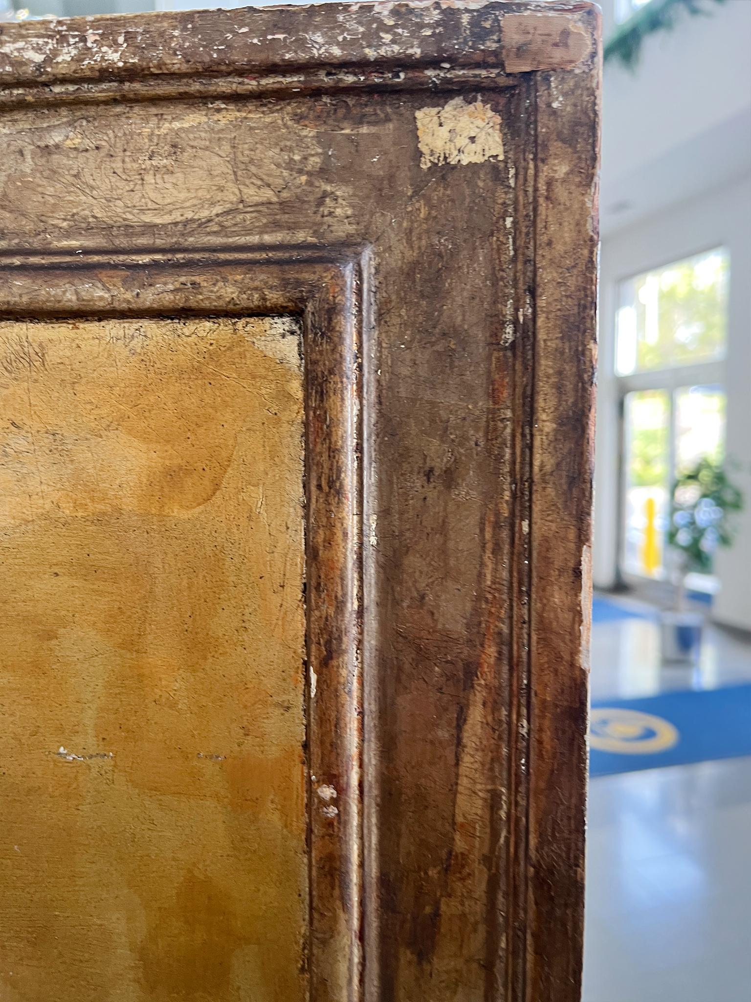 Paravento a tre pannelli dorati Foldes del XX secolo in vendita 6