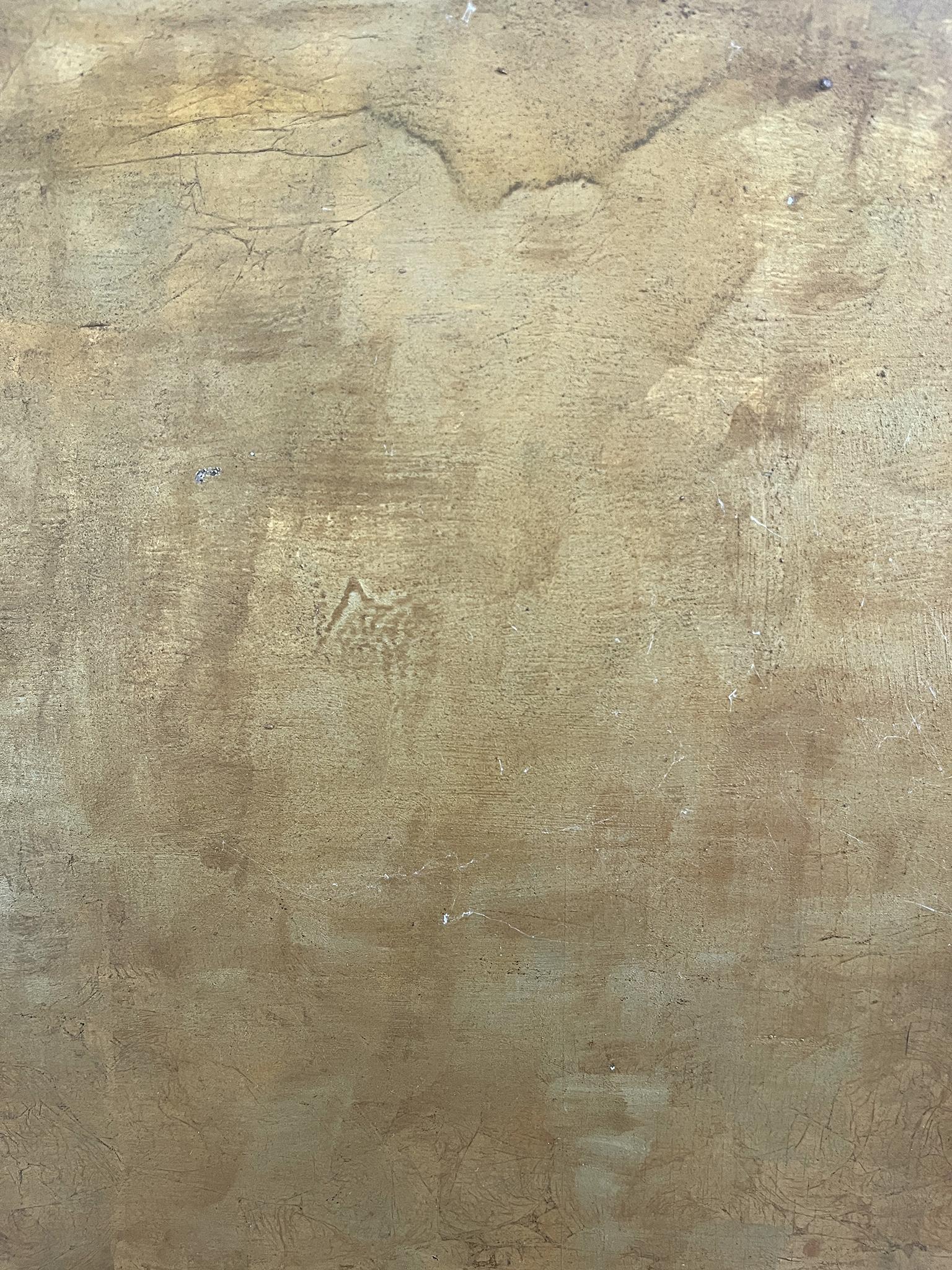 Paravento a tre pannelli dorati Foldes del XX secolo in vendita 7