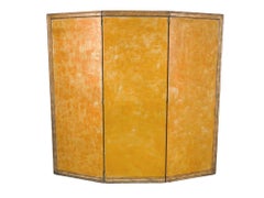 20th Century Three-Panel Gilt Folding Screen