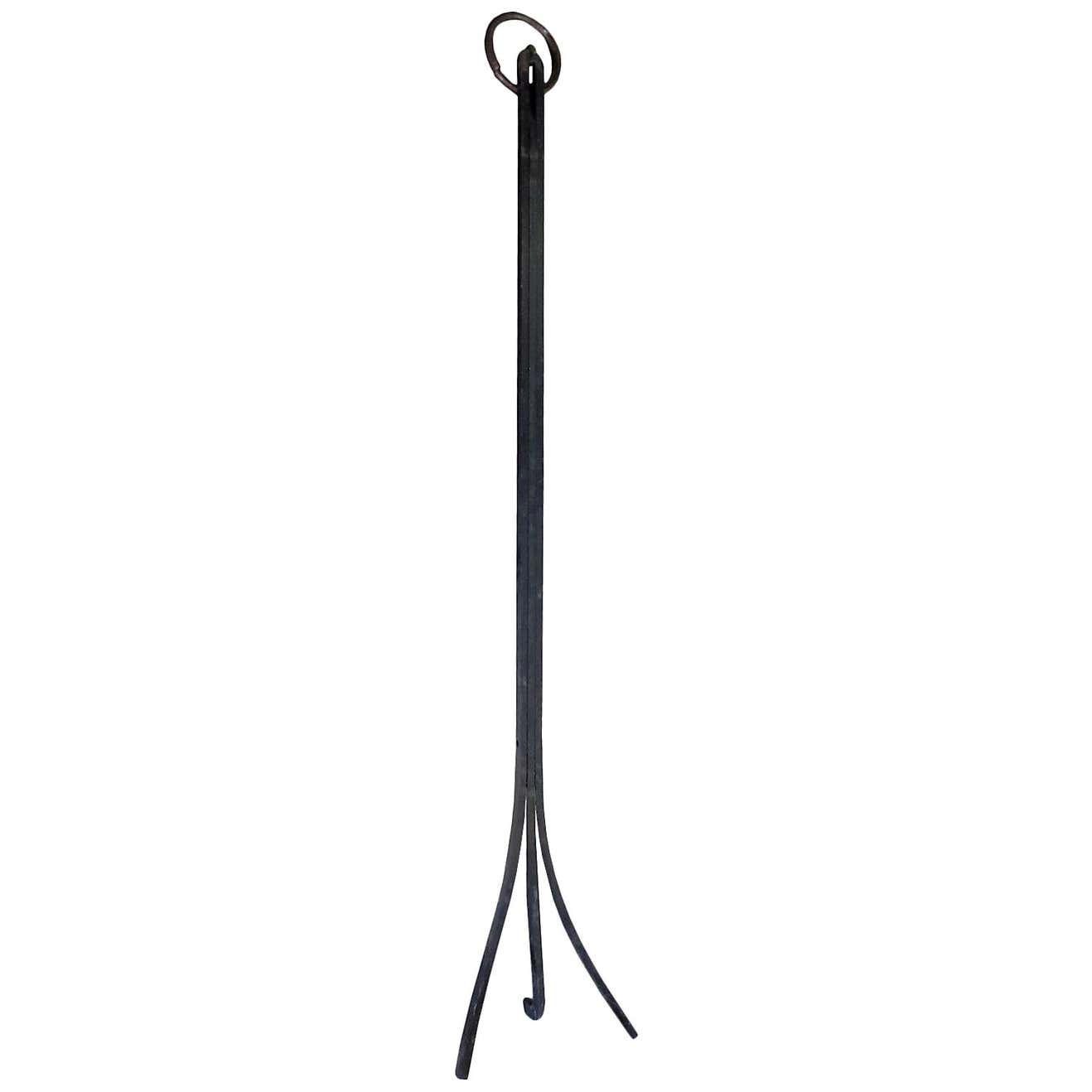 20th Century Three-Pronged Iron Fireplace Rake For Sale at 1stDibs