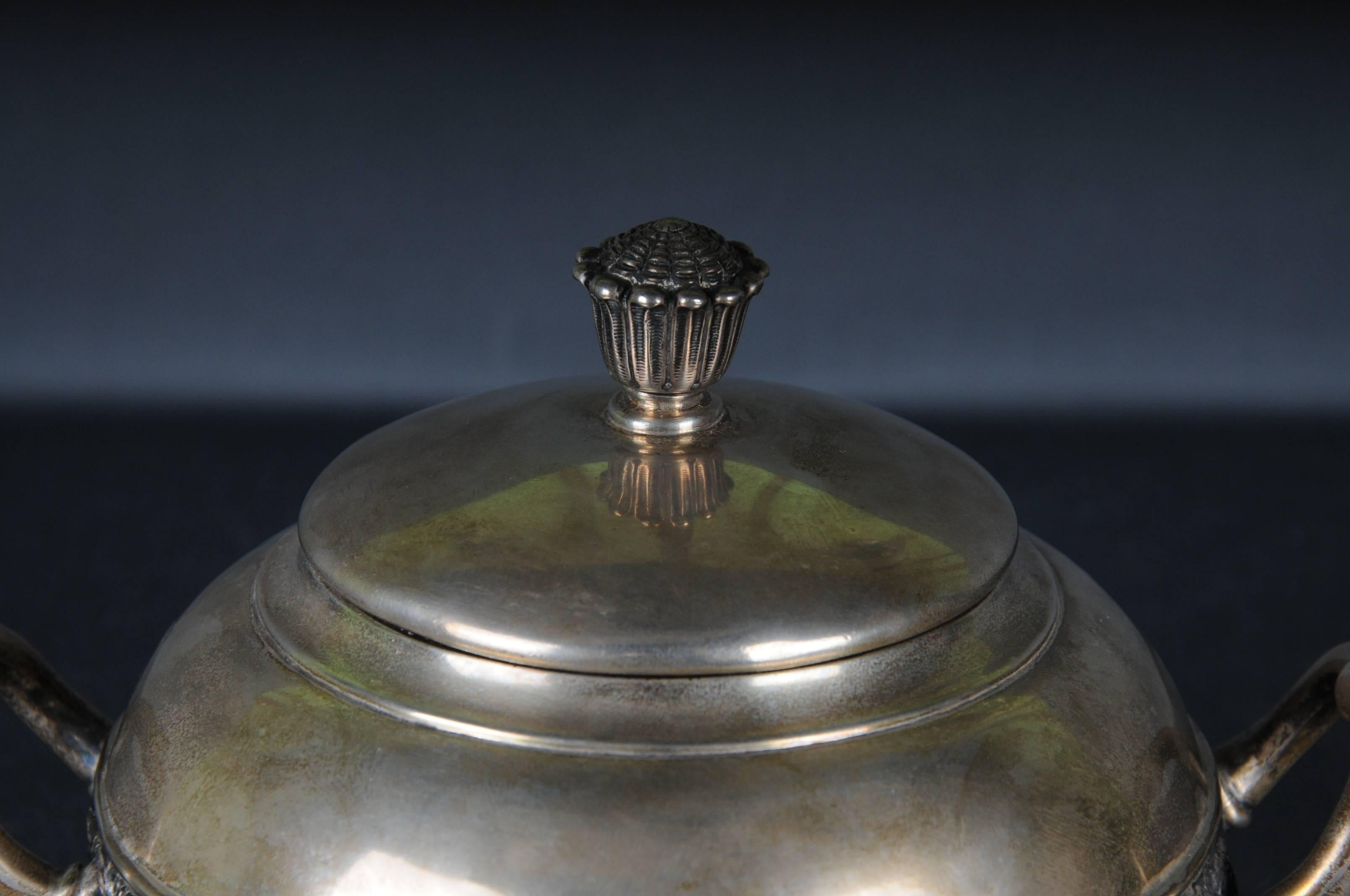 XIXe siècle XXe siècle Tiffany & Co. Canne à sucre, boîte à sucre en argent sterling, rare en vente