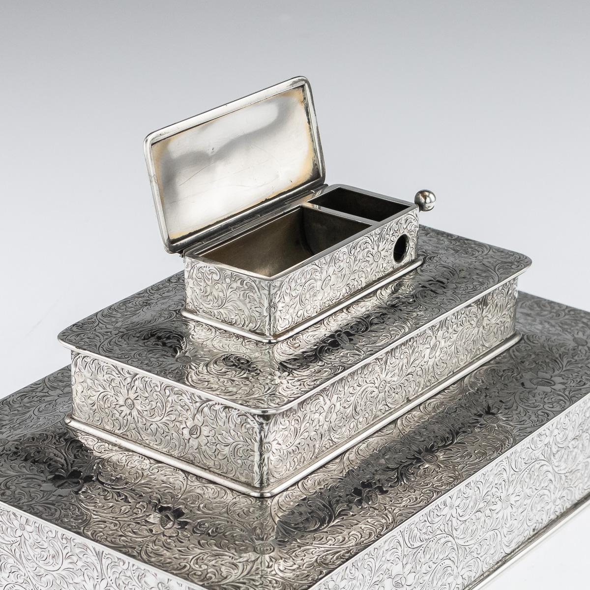 20th Century Tiffany & Co. Solid Silver Three-Tier Cigar Box, circa 1920 4