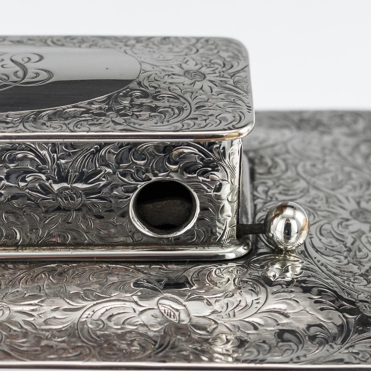 20th Century Tiffany & Co. Solid Silver Three-Tier Cigar Box, circa 1920 5