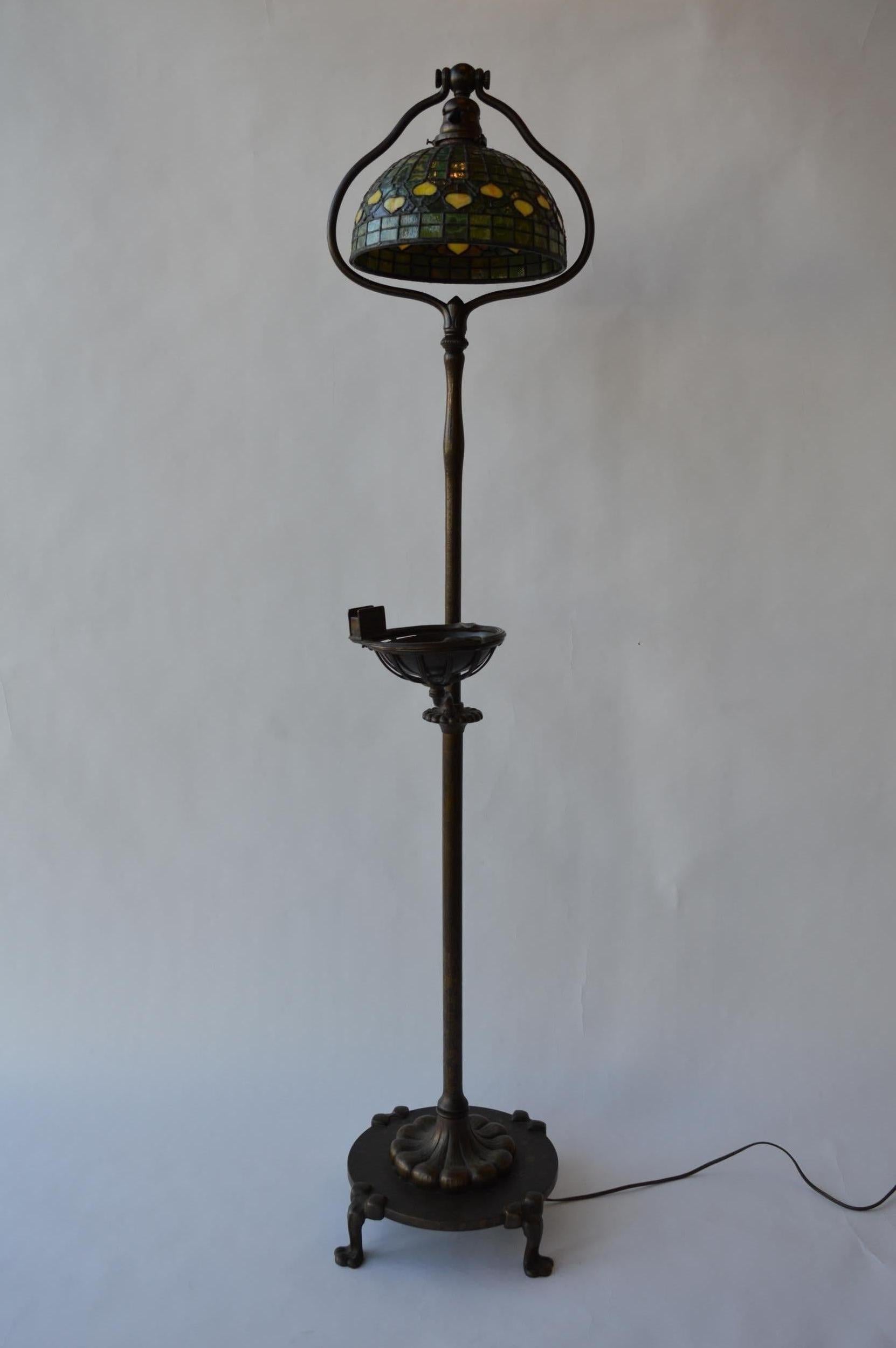 Glass 20th Century Tiffany Studios Floor Lamp