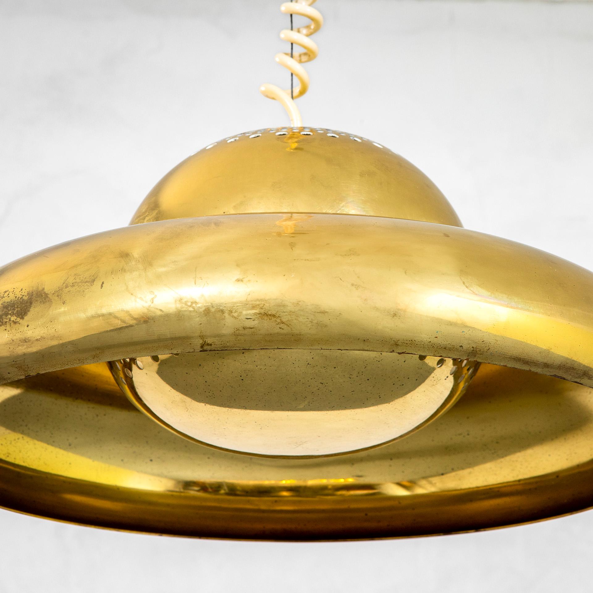 Mid-Century Modern 20e siècle Tobia Scarpa pour Flos Lampe à suspension mod. Fior di Loto en vente