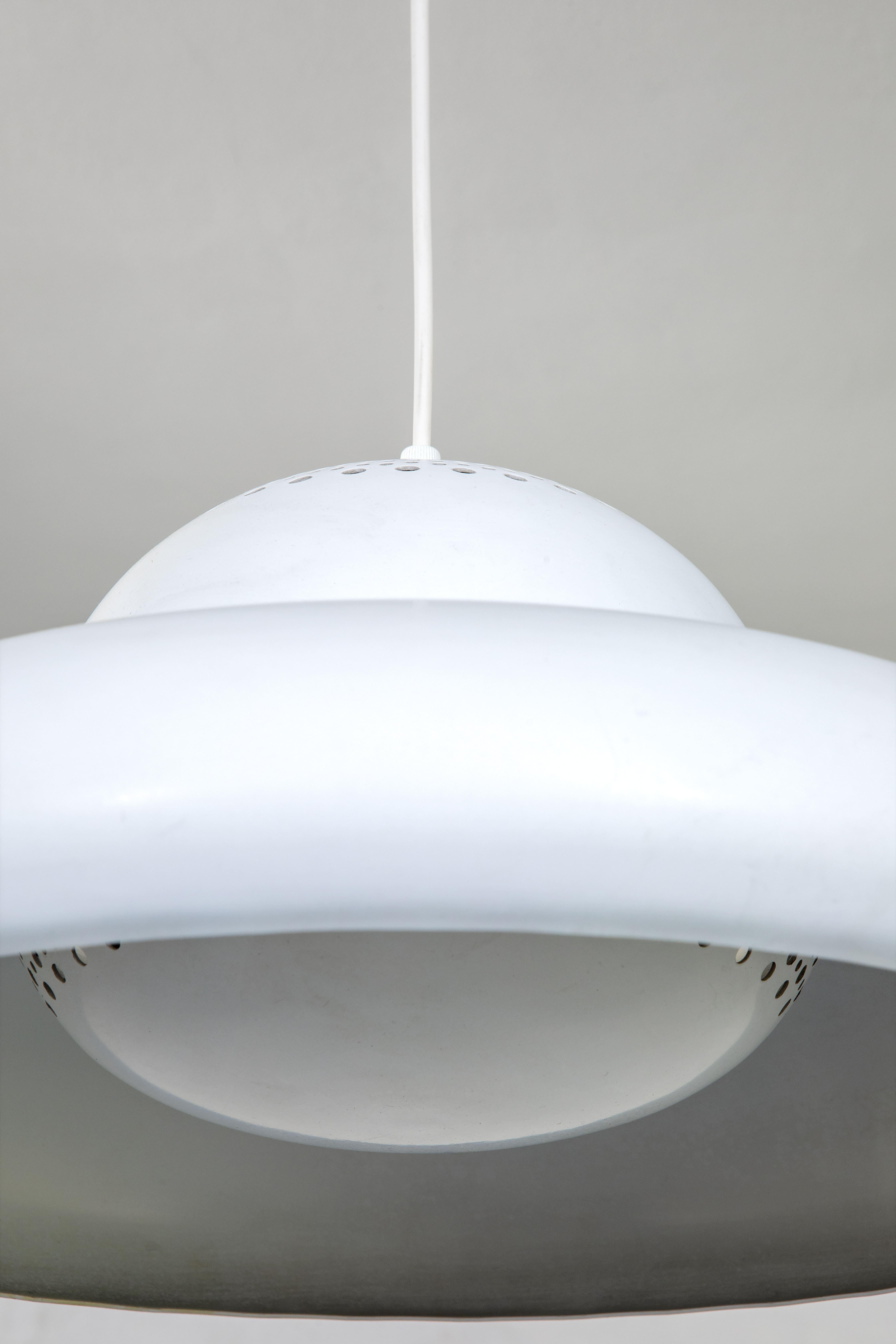 Mid-Century moderno XX secolo Tobia Scarpa per Flos Lampada a sospensione mod. Fior di Loto in vendita