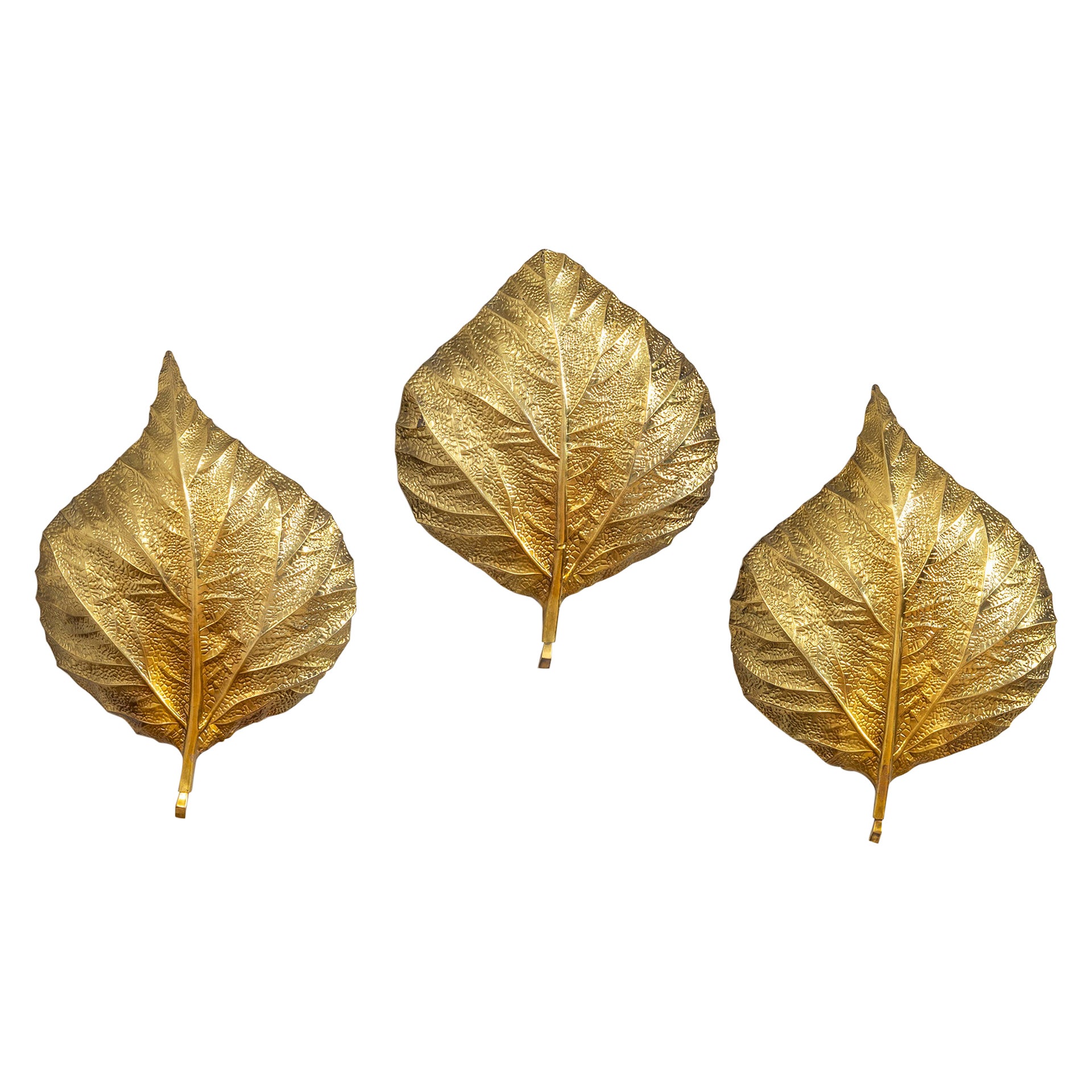 20th Century, Tommaso Barbi Set of Three Wall Lights For Sale