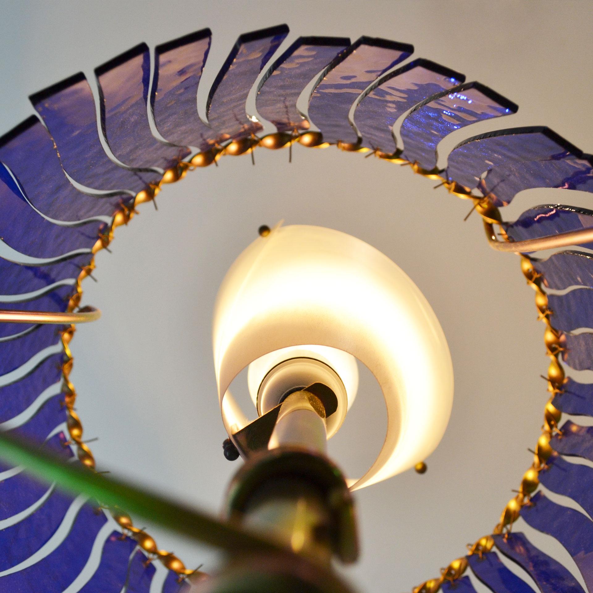 20th Century Toni Cordero Floor Lamp Model Priamo for Artemide Stained Glass In Good Condition In Turin, Turin