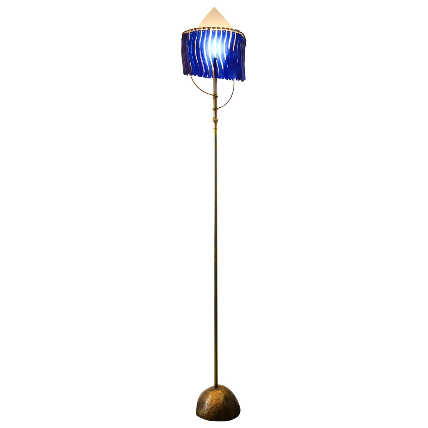 20th Century Toni Cordero Floor Lamp Model Priamo for Artemide Stained Glass