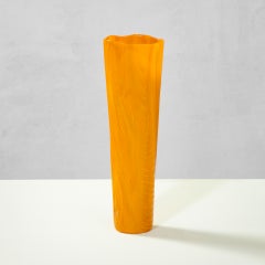 20th Century, Toni Zuccheri Orange Vase from "Tronchi" series, for Venini 70s
