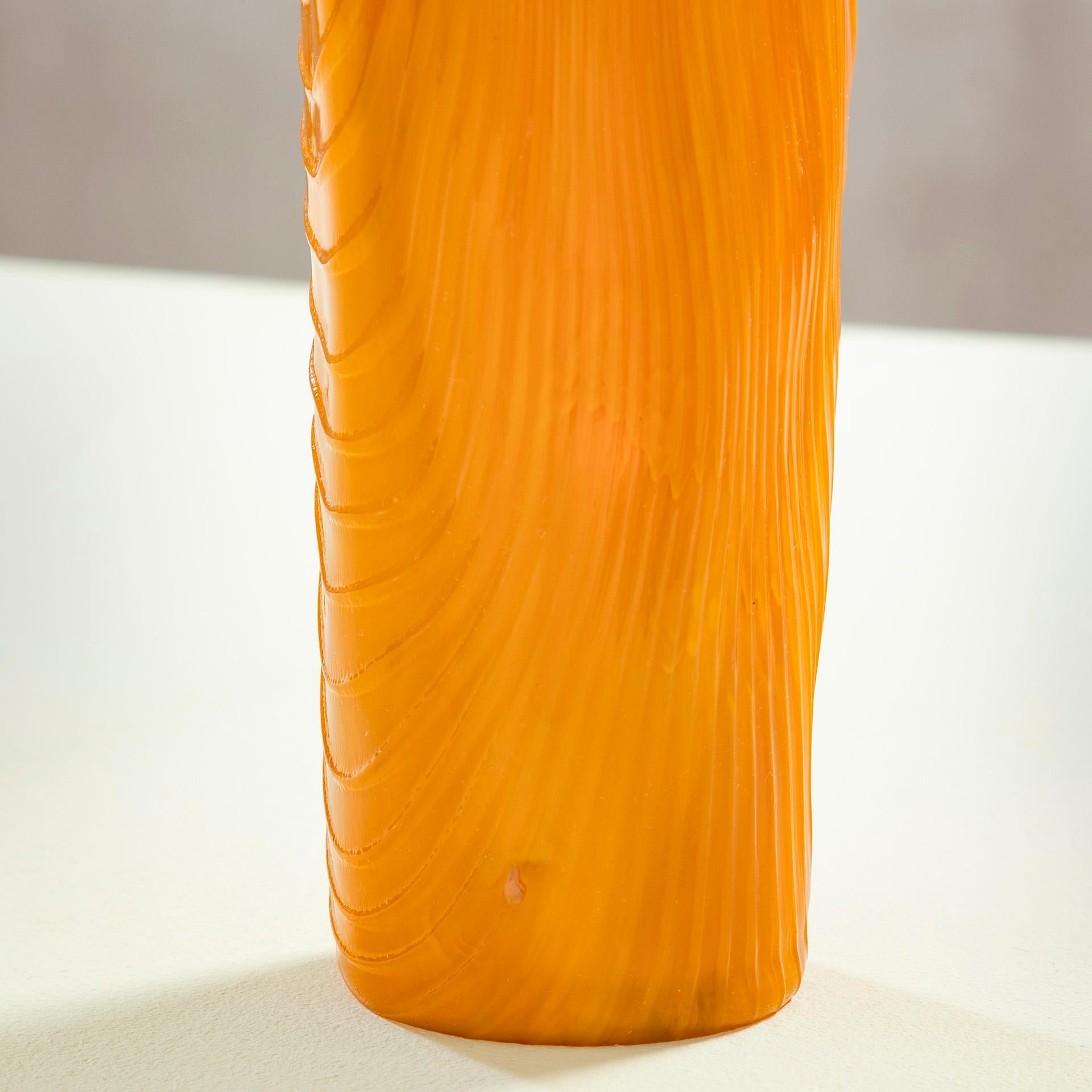 Late 20th Century 20th Century, Toni Zuccheri Orange Vase from 