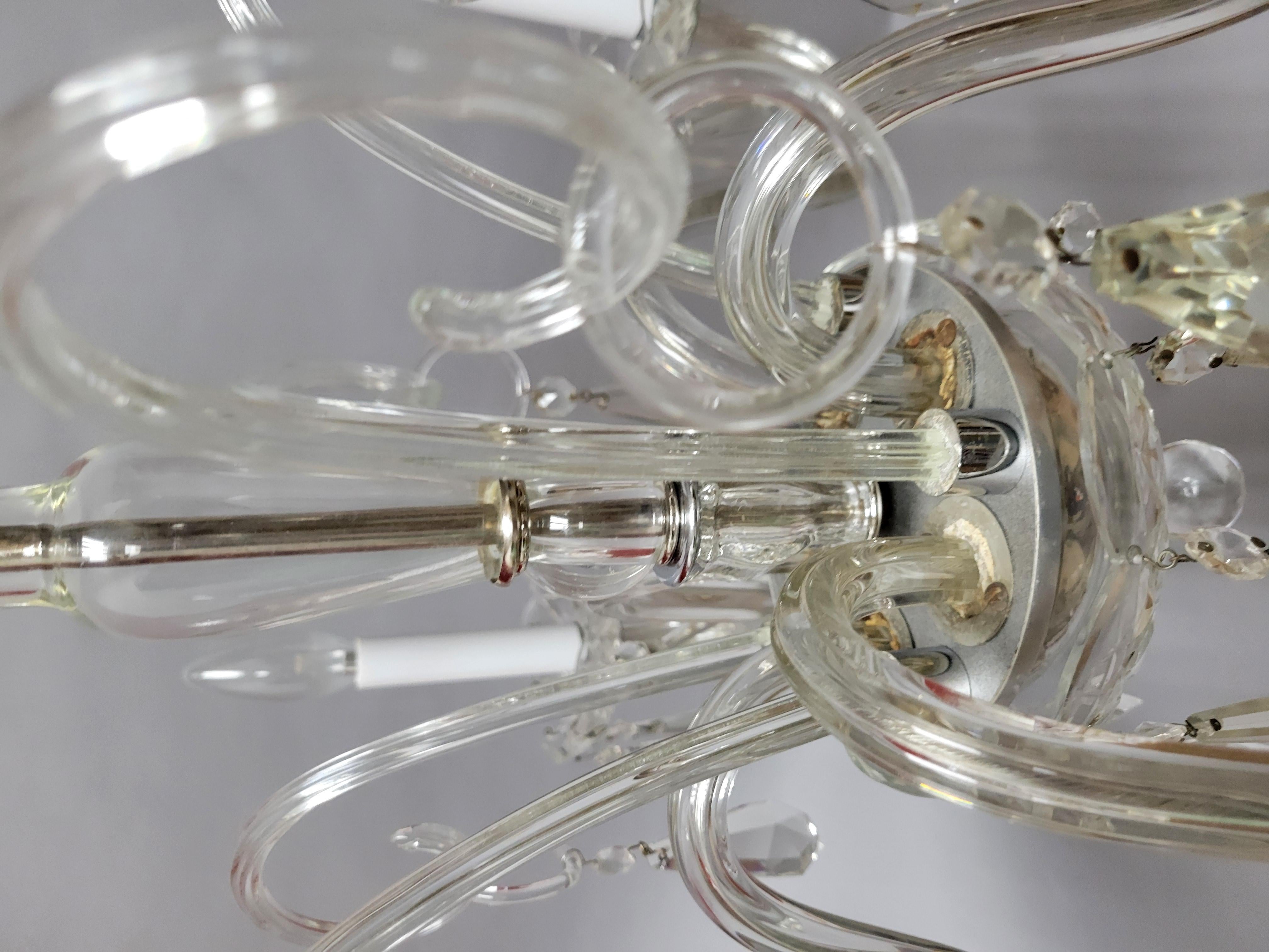 Araña de cristal tradicional del siglo XX-5 brazos en venta 8