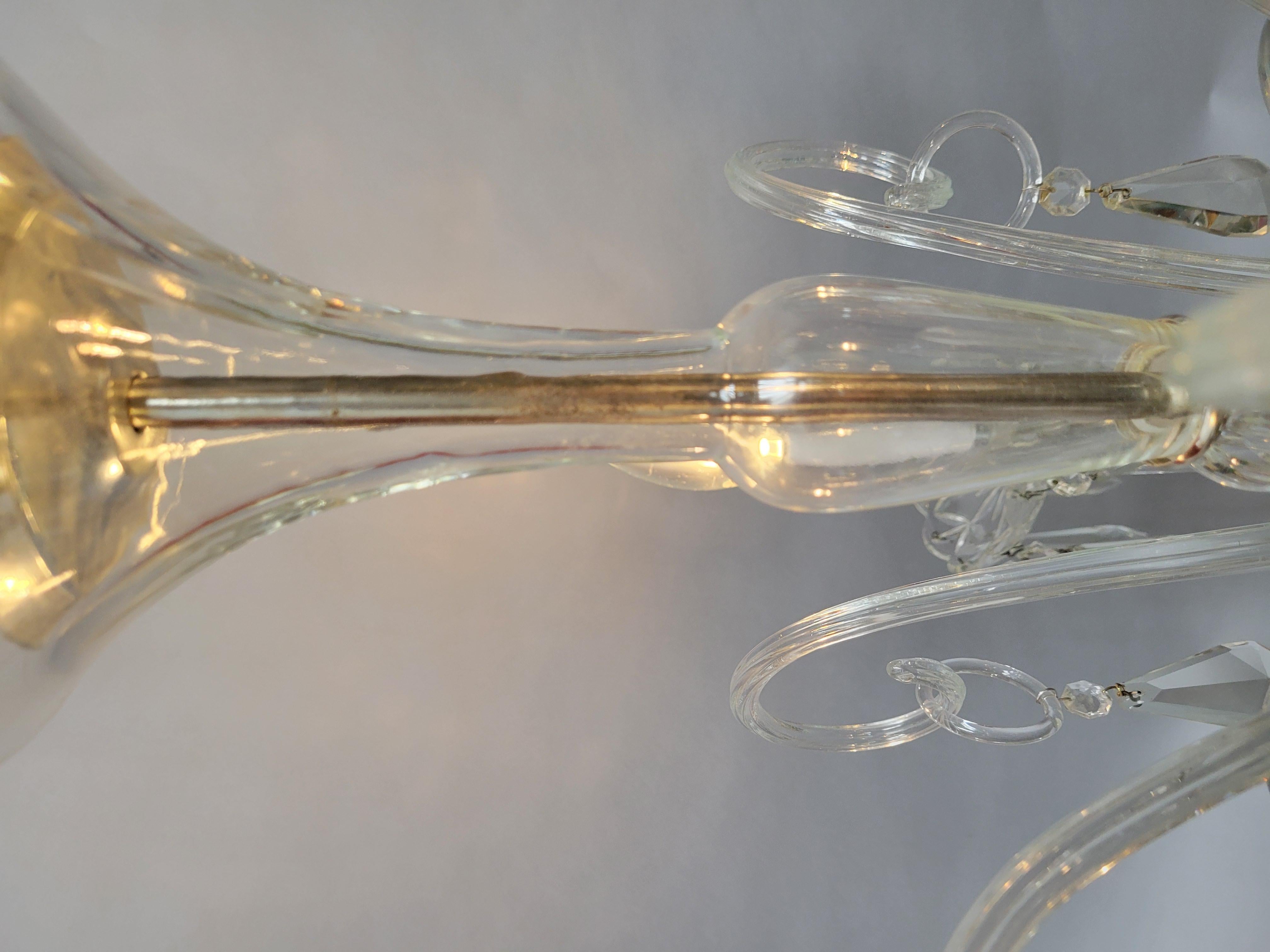 Araña de cristal tradicional del siglo XX-5 brazos en Bueno estado para la venta en Cincinnati, OH