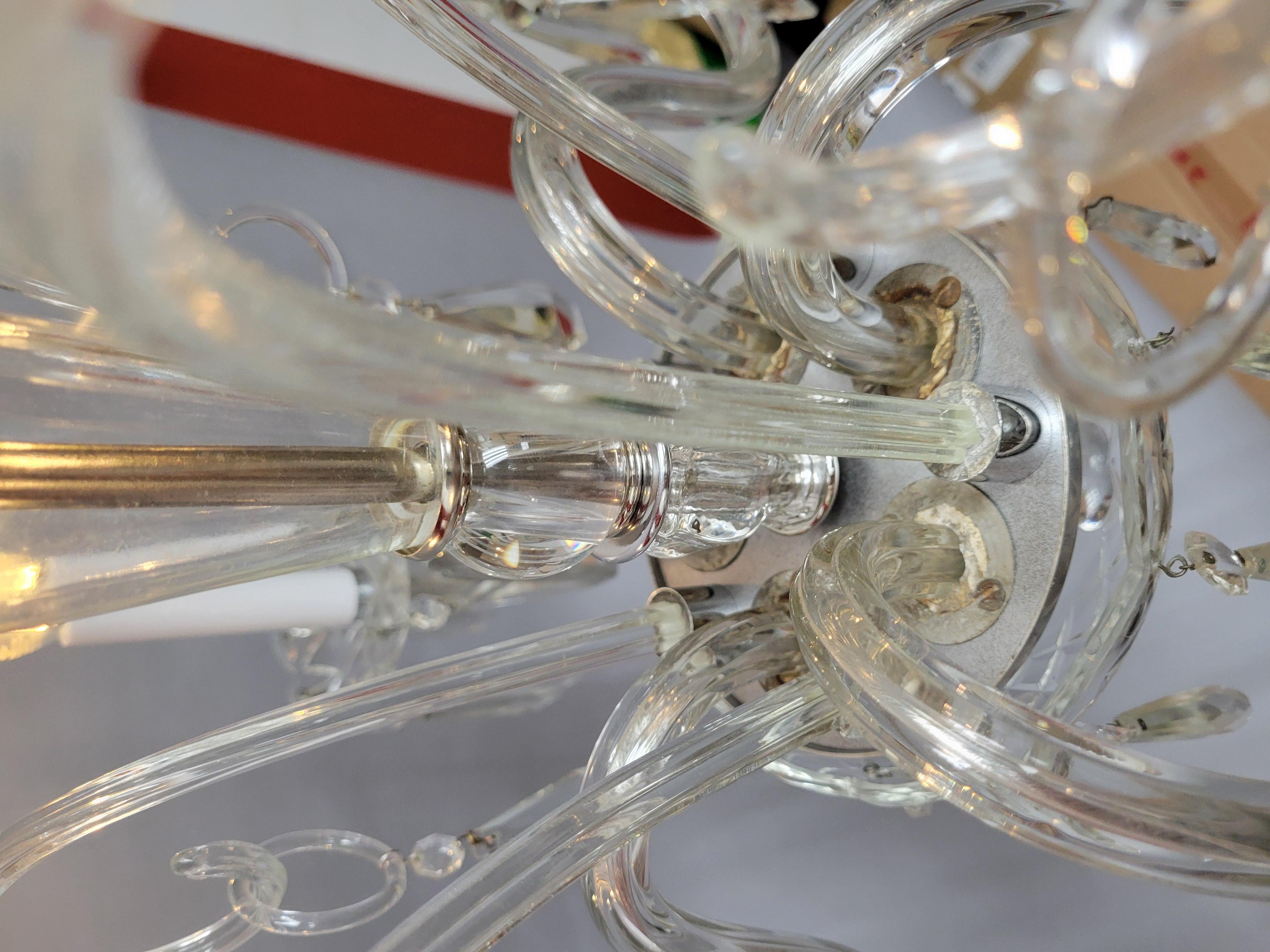 Araña de cristal tradicional del siglo XX-5 brazos Cristal en venta