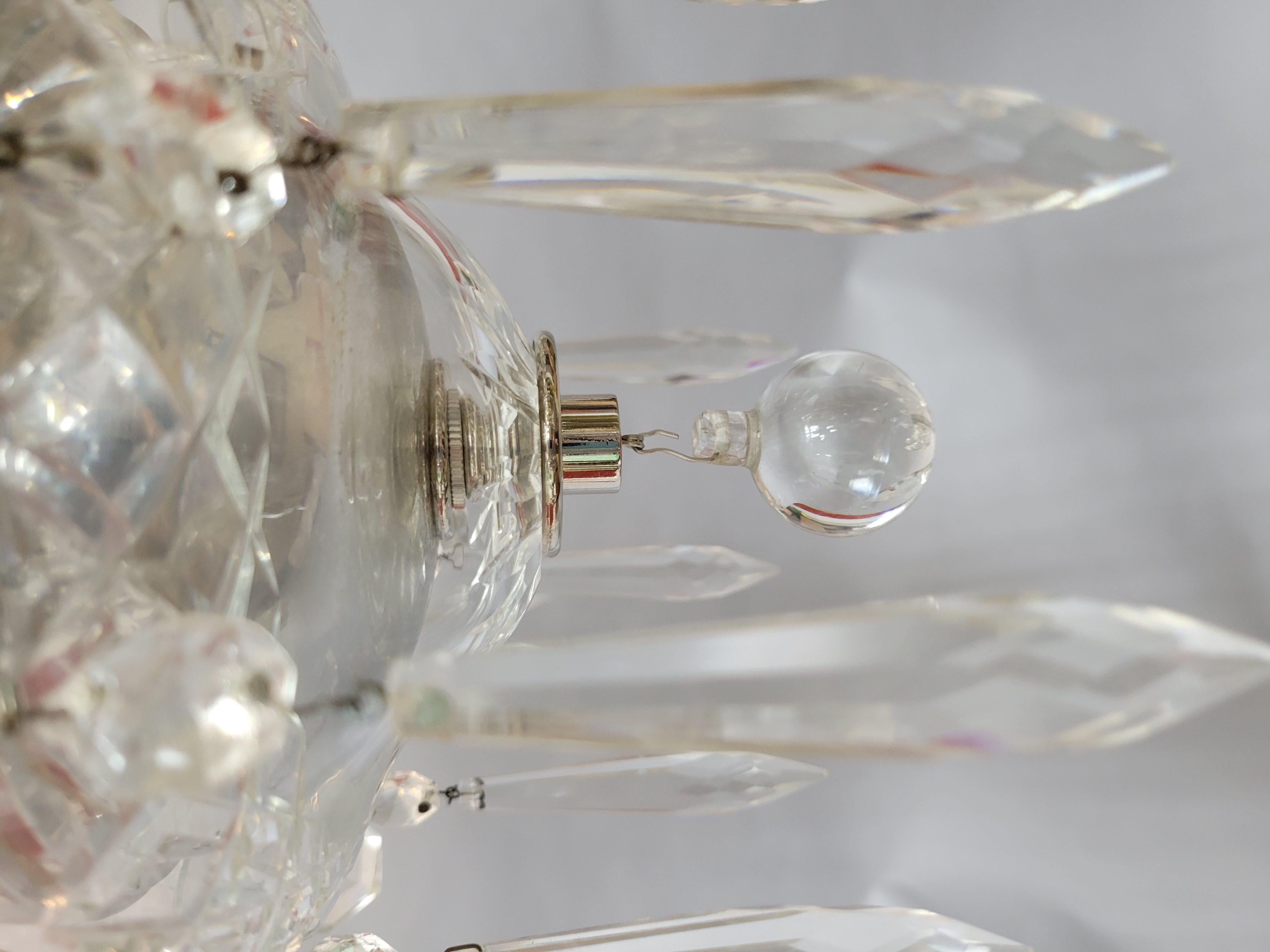 Araña de cristal tradicional del siglo XX-5 brazos en venta 1