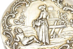 20th Century Traditional German Silver Repoussé Trinket Box