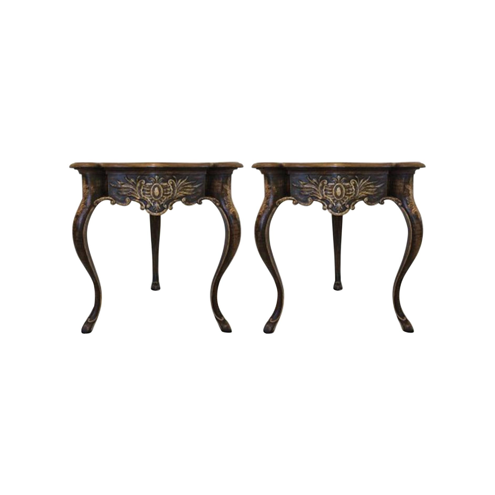20th Century Traditional Style Corner Consoles For Sale