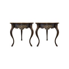 20th Century Traditional Style Corner Consoles