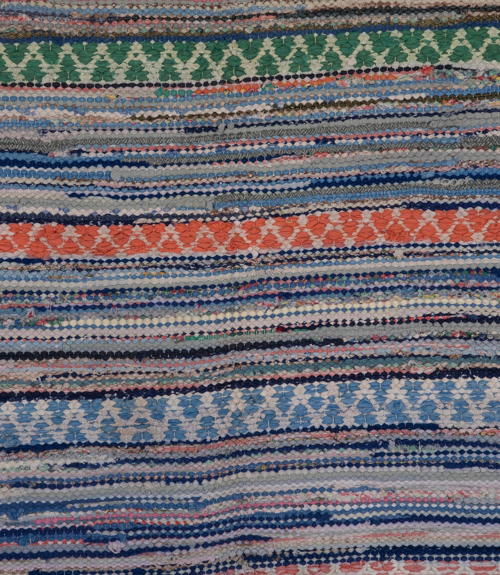Cotton 20th Century Traditional Swedish Rug For Sale