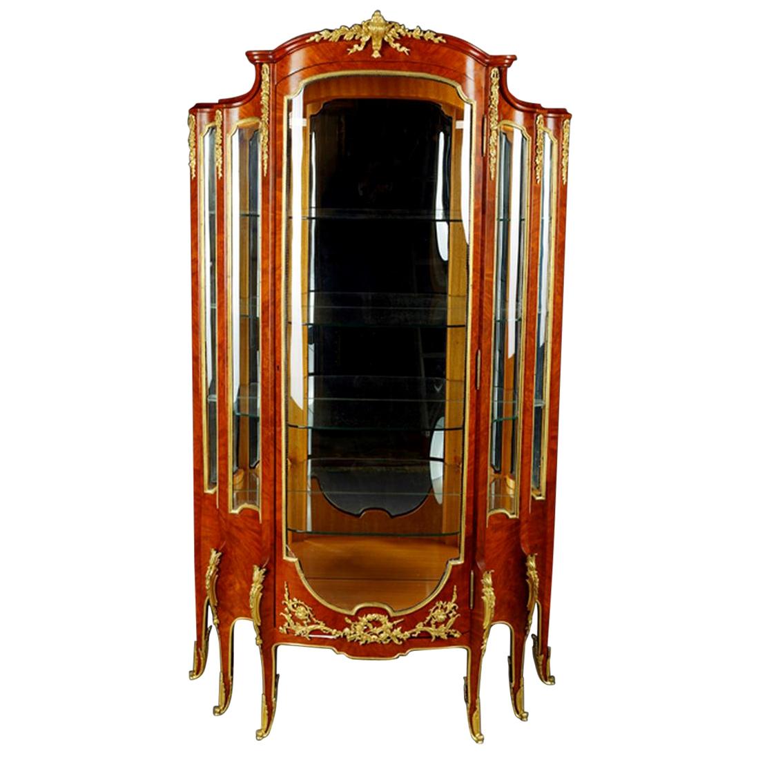 20th Century Transition Style French Vitrine For Sale
